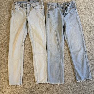 GAP Light and Mid Wash Straight Leg Jeans Duo